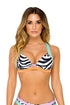 Luli Fama Cayo Setia Molded Push Up Bandeau Halter Top